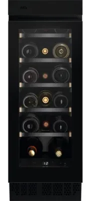 Produktbild von AEG NSW8S823GT, Thermoelektrische Weinkühler, Integriert, 18 Flasche(n), G, Schwarz, Schwarz