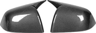 Obrázek produktu pro Kryt bočního zpětného zrcátka s vysokým leskem Vnější kryty dveří pro Tesla Model Y 2020 až 2023 Carbon Fibre Style