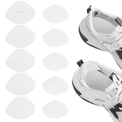 Produktbild von 12 Stück reibungsarme Schuhfutteraufkleber – weiß