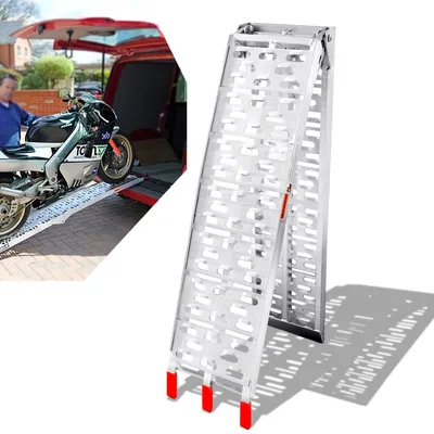 Image de EINFEBEN 1X ALU Rampe d'accès Rampe de chargement Rampe de chargement pliable Moto Auto Rampe