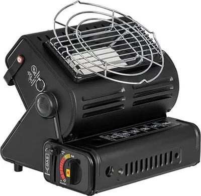 Image de Appareil de chauffage et de cuisson portable au gaz pour le camping et les activités de plein air, 1,3 kW - Radiateur à gaz avec brûleur en céramique et compatible avec le gaz butane - idéal pour les tentes, les caravanes et les loisirs