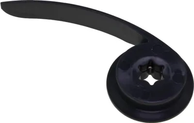 A black plastic part for a kitchen machine.