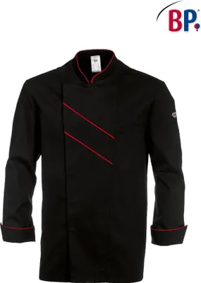 Produktbild von BP® Kochjacke - schwarz/rot - 62
