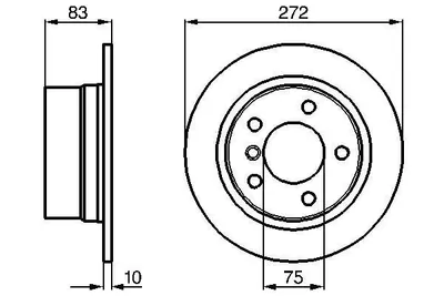 Produktbild von 2x BOSCH Bremsscheibe 0 986 478 439 hinten für BMW Z3 Roadster (E36)