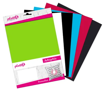 Strijkfolie mehrfarbig 20x30 cm für Textilien
