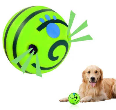 Immagine prodotto di Giocattolo per cani, palla interattiva in gomma naturale, 11 cm, "Kicherball"
