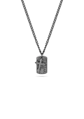 Produktbild von Police Halskette Dog-Tag mit Kreuz-Anhänger PEAGI2214501