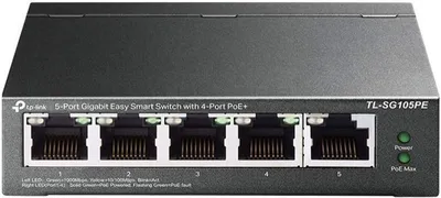 Image de TP-Link Switch 5x GE TL-SG105PE (davon 4xPOE+)