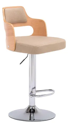 Produktbild von Verstellbarer Barhocker mit Drehfunktion und Rückenlehne