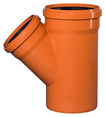 Obrázek produktu pro Odbočka kanalizační PVC Osma KGEA 45°, DN 315 x 250, oranžová
