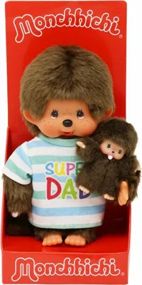 Image de Sekiguchi Monchhichi 20cm Super Dad + Baby