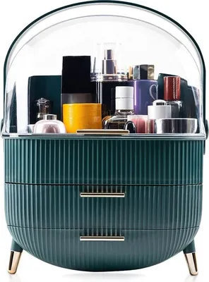 Immagine prodotto di UNIQ Organizzatore di scatole per il trucco retrò - Menta scuro / Verde scuro