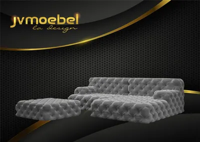 Produktbild von Wohnlandschaft L-Form Ecksofa Couch Design Polster Garnitur Sofa Chesterfield
