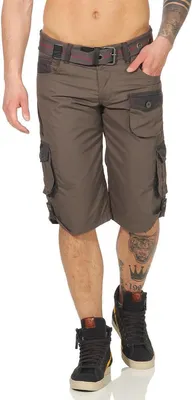 Produktbild von Herren Jungen Kurze Hosen Bermuda Shorts Karo mit Gürtel; Model 1-30