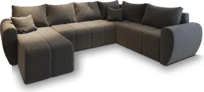 Produktbild von Masseno Ecksofa MADISON XL R-S mit Schlaffunktion U-Form, Sofa mit Bettkasten, Wohnzimmersofa, Couch, Soffa, Bettsofa, Couchgarnitur- Grau, SAWANA 05