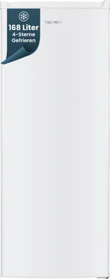 Produktbild von homeX Gefrierschrank, Tiefkühlschrank groß - 168L Nutzinhalt, 4-Sterne Gefrieren, XXL Freezer, freistehend, leise, weiß