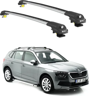 Obrázek produktu pro TURTLE STŘEŠNÍ NOSIČ AIR-1 SKODA KAMIQ ALL 2019 - 2024 Raised Rails , Silver