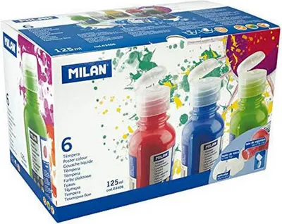 Immagine prodotto di Confezione 6 flaconi 125ml colori assortiti guazzo milano