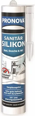 Zdjęcie produktu dla Czarny silikon sanitarny PRONOVA, 300 ml.