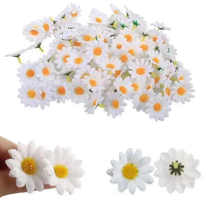 Image de Fleurs artificielles - Bouquets décoratifs - 200 pièces - Blanc
