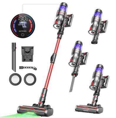 Image de Aspirateur sans fil - Aspirateur balai sans fil - Aspirateur à batterie - Aspirateur à main - Moteur 550W