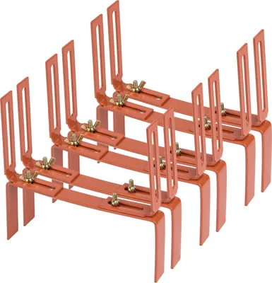 Produktbild von BigDean 6 Stück Blumenkastenhalter terrakotta Standard H-Form Kasten Halter Balkonkastenhalter