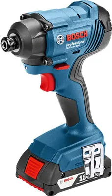 Produktbild von Bosch GDR 18 V-160, Schlagschrauber, Pistolengriff, 1/4", Schwarz, Blau, Rot, 2800 RPM, 160 Nm