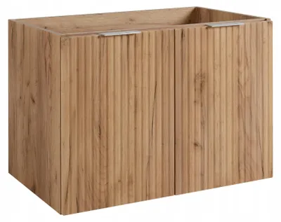Zdjęcie produktu dla Szafka Łazienkowa Wisząca Pod Umywalkę 80X46 Cm Flisan Dąb Dwudrzwiowa