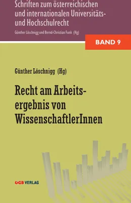 Produktbild von Recht am Arbeitsergebnis von WissenschafterInnen