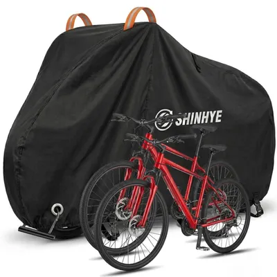 Produktbild von Fahrradabdeckung Wasserdicht 600D Oxford 210x95x110cm Schwarz Verstärkte Schlosslöcher
