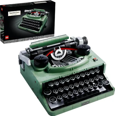Produktbild von LEGO Ideas Schreibmaschine, Basteln für Erwachsene, Retro-Modell zum Sammeln und Dekorieren, kreative Hobbys, einzigartige Geschenkidee 21327
