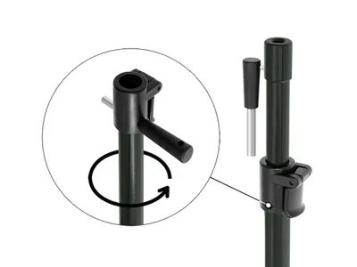 Produktbild von Delphin CLASSA Stick Rutenhalter 110-180cm