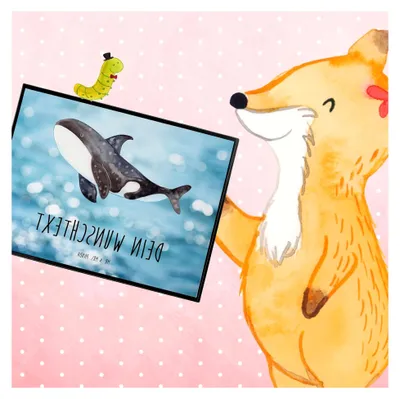 Produktbild von Schreibtischunterlage selbst gestalten Orca - Personalisierte Geschenke, Orcas, Wal, Schreibunterlage, Individuelle, Motivation, personalisiert, Arbeit, Meer, Neustart