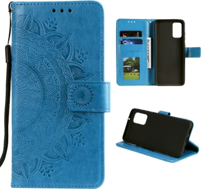 Obrázek produktu pro Samsung Galaxy A52/A52 5G/A52s 5G Pouzdro na mobilní telefon Flipové pouzdro Kryt Ochranný kryt Kapesní Mandala Modrá