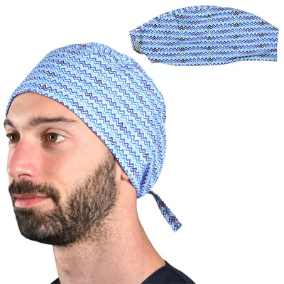 OP-Haube aus 100 % Baumwolle, saugfähig, atmungsaktiv, autoklavierbar, Medium