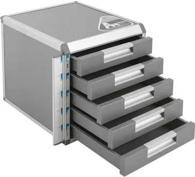 Image de Organisateur de tiroir en aluminium - 40x37x35 cm - Tiroir de rangement pour bureau