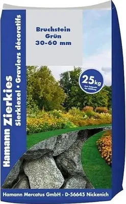 Produktbild von Bruchsteine Grün 30-60 mm 25 kg