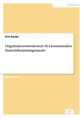 Produktbild von Organisationsstrukturen des kommunalen Immobilienmanagements