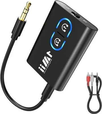 Produktbild von Bluetooth-Sender und -Empfänger – Audio-Adapter – Drahtlose Musikübertragung – Bluetooth 5.3, aptX LL