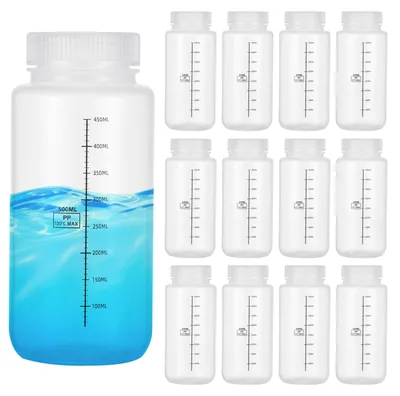 Productafbeelding van Plastic Monsterflessen met Schroefdop, 500 ml, 20 Stuks