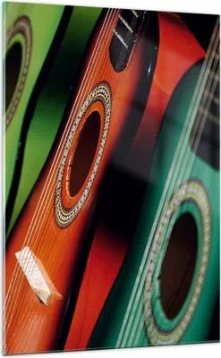 Produktbild von Bilder auf glas - Einteilig - Gitarre Musik Instrument - 70x100cm - Glasbilder - Wandbilder - Bilder - zum Aufhängen bereit - Wanddekoration aus Glas - Glas Bilder - Wandbild auf Glas - GPA70x100-2113