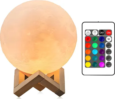 Zdjęcie produktu dla Lampka Nocna Ksieżyc 3D 15Cm Moon Night Light