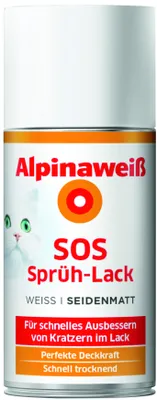 Produktbild von Alpina Alpinaweiß SOS Sprühlack 150 ml weiß seidenmatt