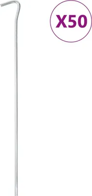 Produktbild von "im Angebot" Zeltheringe 50 Stk. 30 cm Ø7 mm Verzinkter Stahl - Campingzelte CC17800