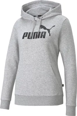 Produktbild von PUMA Damen Sweathoodie hellgrau Gr. M Kapuzenpullover Sweatshirt