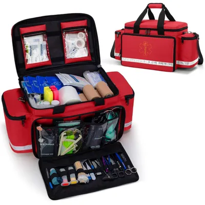 Produktbild von Notfalltasche für Rettungskräfte Groß Rot 62,2 x 29,7 x 29,7 cm Nylon