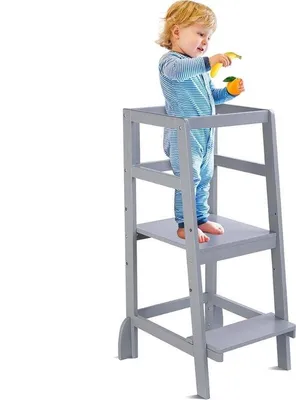 Immagine prodotto di Torre didattica Keukenhilfe Montessori grigia 1-6 anni