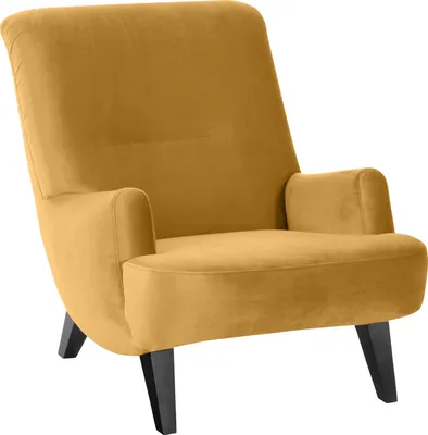 Produktbild von Max Winzer Sessel Brandford - Samtvelours mais - Maße: 71 x 101 x 80 cm
