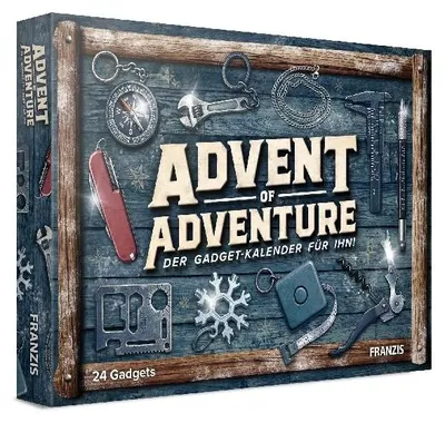 Produktbild von FRANZIS 67256 - Advent of Adventure - Der Gadget-Kalender für ihn