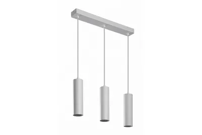 Produktbild von GTV lighting - Pendelleuchte LED TRESOS II für skandinavische minimalistische oder moderne Innenräume - Verstellbare Kabellänge - 3xGU10, Aluminium, IP20, max. 3x20W, weiß